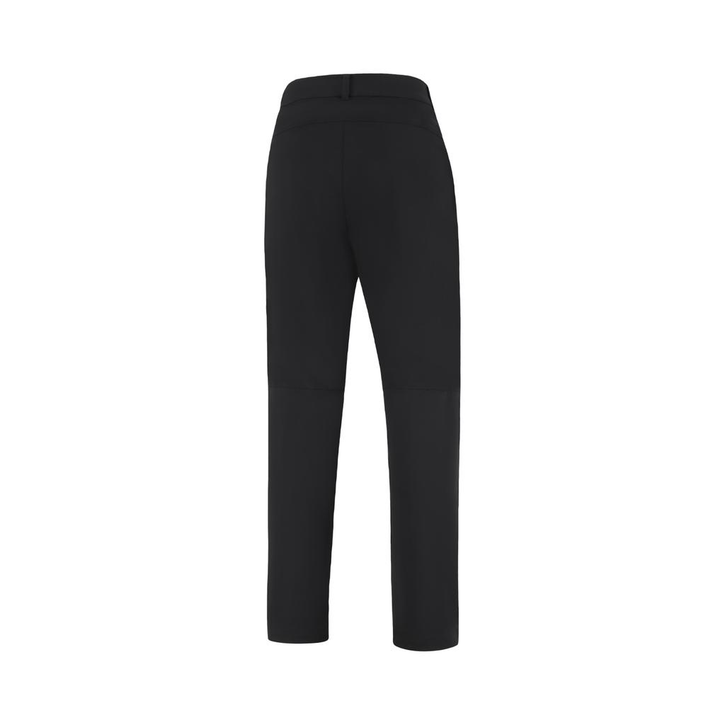 Li Ning Group Purchase Series Zipper Straight Leg Casual Solid Color Knitted Sports Pants Women Bottoms Black AYKU784-1