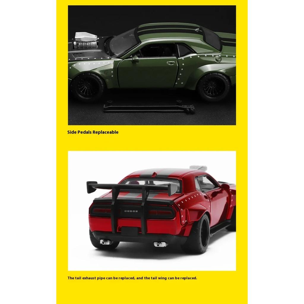 1/36 Dodge Challenger SRT Jailbreak Собранная версия Металлическая машина Литые модели и игрушечные транспортные средства Модель автомобиля Игрушечная модель автомобиля для детей