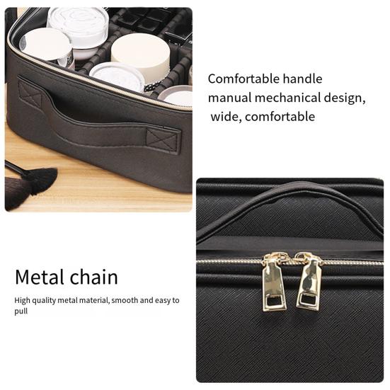 Светодиодное зеркало большой емкости с несколькими отделениями портативная дорожная косметичка для художников косметический органайзер для использования на открытом воздухе