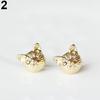 Women's Fashion Lovely Cat Head Design Ear Studs Earrings Piercing Jewelry Charm ARI