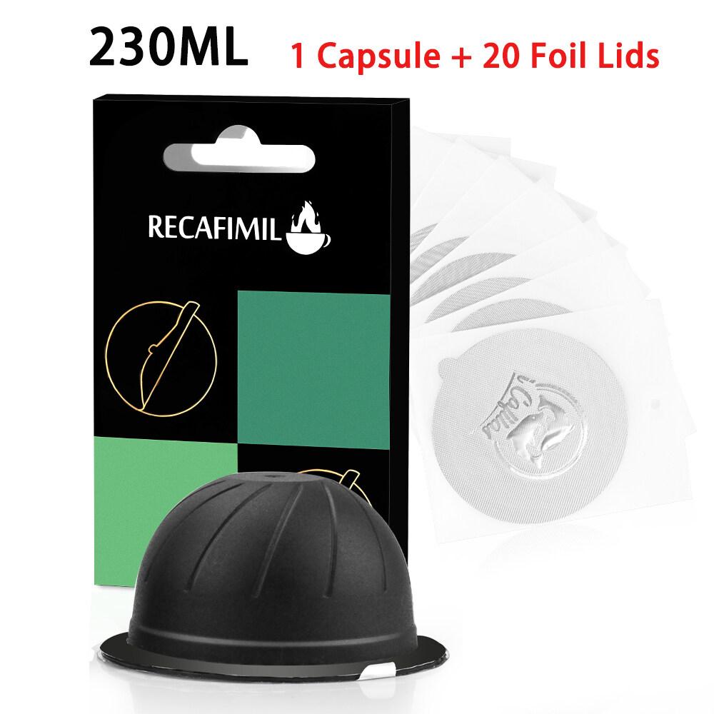 i Cafilas [NVCG3] Многоразовые капсулы для кофе, пищевой полипропилен, многоразовые чашки для приготовления крема, капсулы, фильтр для эспрессо для Nespresso Vertuoline Next, Delonghi