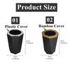 1pc Luxury Trash Can Plastic Garbage Storage with Lid Cover Bathroom Decor Living Room Home Decoration Hotel Wastepaper Basket