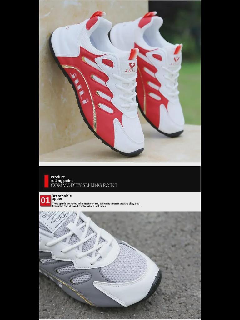 2024 Men's Breathable Mesh Sneakers - Soft Sole Casual Sport Shoes