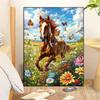 5d DIY Алмазная картина, вышивка крестом, бегущая лошадь, алмазная вышивка, цветок, морская мозаика, полный круглый дрель, домашний декор, ремесла