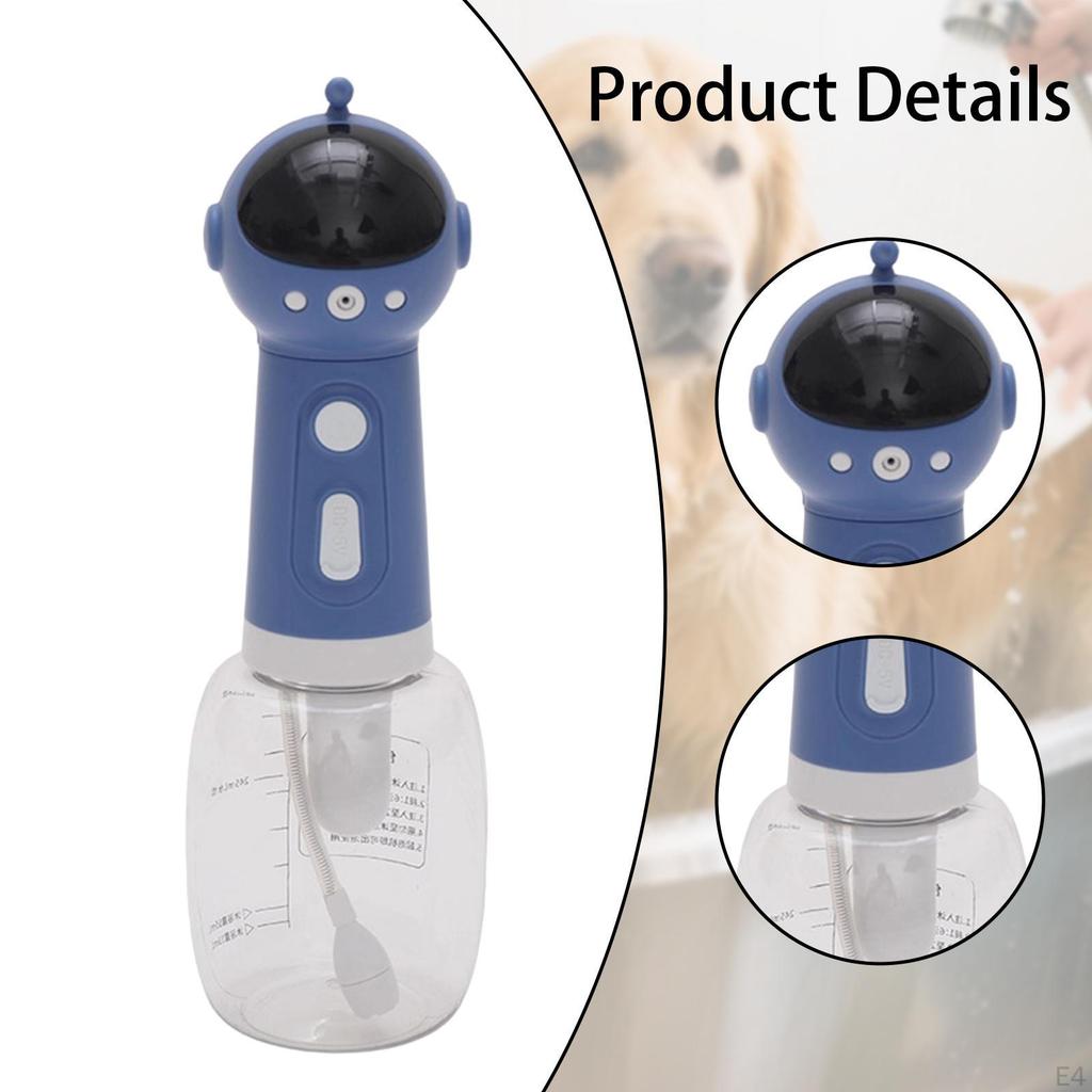 Electric Dog Shampoo Dispenser Sprayer Foaming Soap Foamer for Cat