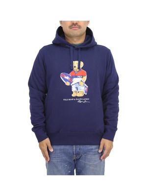 POLO RALPH LAUREN Пуловер-свитшот с принтом медведя поло Размер Темно-синий Мужская толстовка, XL, (Код товара 01020071)