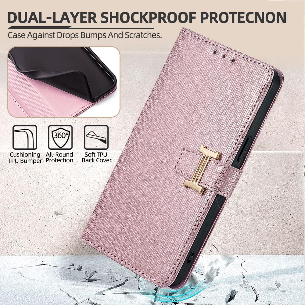 For Huawei Pura 80 Case Metal I-Buckle PU Leather Wallet Phone Cover