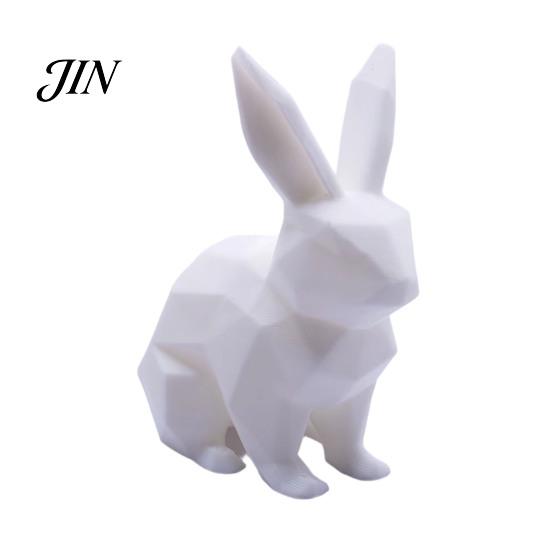 Modern Home Decor Rabbit 3D Printed Geometric Ornaments, Creative Bunny Figurine, Minimalist Animal Contemporary Decoration Art Decoration,