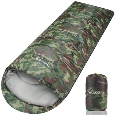 [HAWK GEAR] Спальный мешок, спальный мешок, кемпинг, на открытом воздухе, простой водонепроницаемый, всесезонный (маскировка)