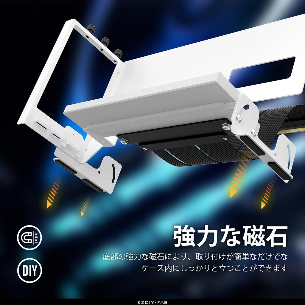 New RGB Vertical GPU Bracket Adjustable Vertical Graphics Card Holder ARGB 5V 3Pin LED Light Sync PCIe X16 Gen4 Riser Cable 90 Degree Right Angle 17cm