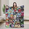 Dandys World Vee Shelly Goob Gigi Blanket Catoon Wool Vintage Warm Thrum Blanket for Bed Sofa Spring Autumn