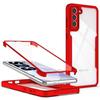 Protective Case for Samsung Galaxy S23 - E.F.CONNECTION - Full Cover - Red - Silicone, PC