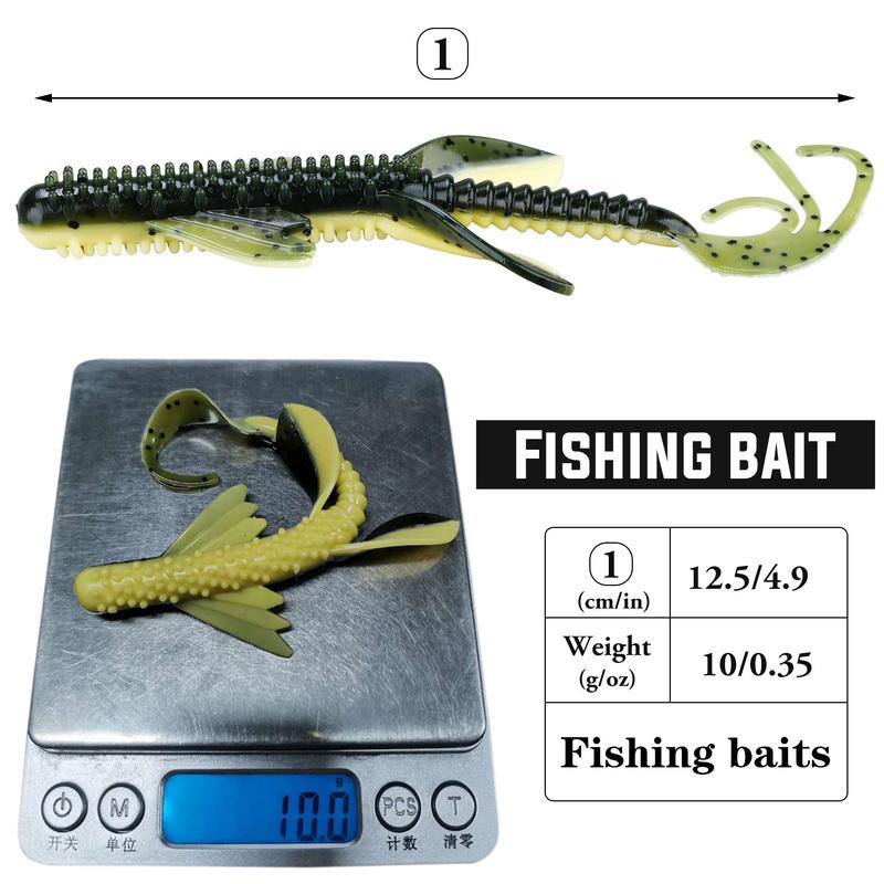 Мягкая рыболовная наживка, 1 шт., приманки для рыбы, голец, искусственные насекомые, черный окунь, сом