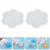 2pcs Coasters Silicone Molds Plate Mat Molds Cup Tray Cup Mat Mold For Diy Crafts