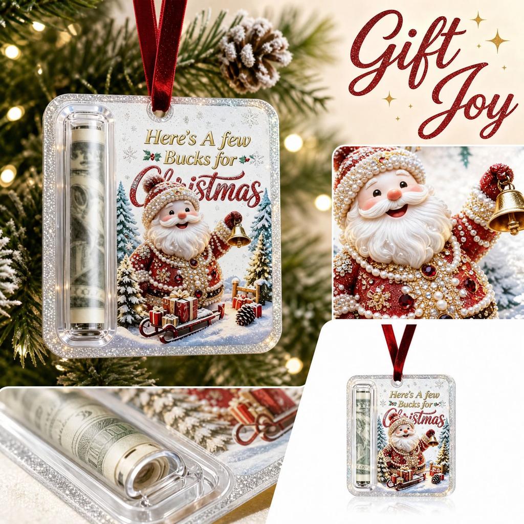 Держатель для елочных игрушек Подарок, Креативное праздничное подвесное украшение для семьи
