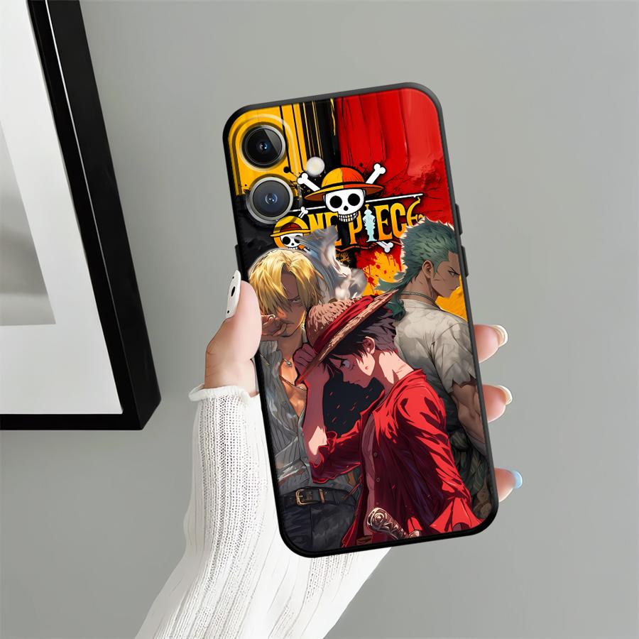 Чехол для iPhone 15 Plus X XS XR 13 Mini 12 SE 17Air 17 16 Pro Max 11 14 7 8 Funda Чехол для телефона Аниме Luffy Zoro