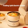 Мини Портативная Электрическая Плита 1.2л Многофункциональная Все-в-Одном Может Готовить Блюда Готовить Дорожный Горшок Офисная Мини Рисоварка Антипригарная Сковорода