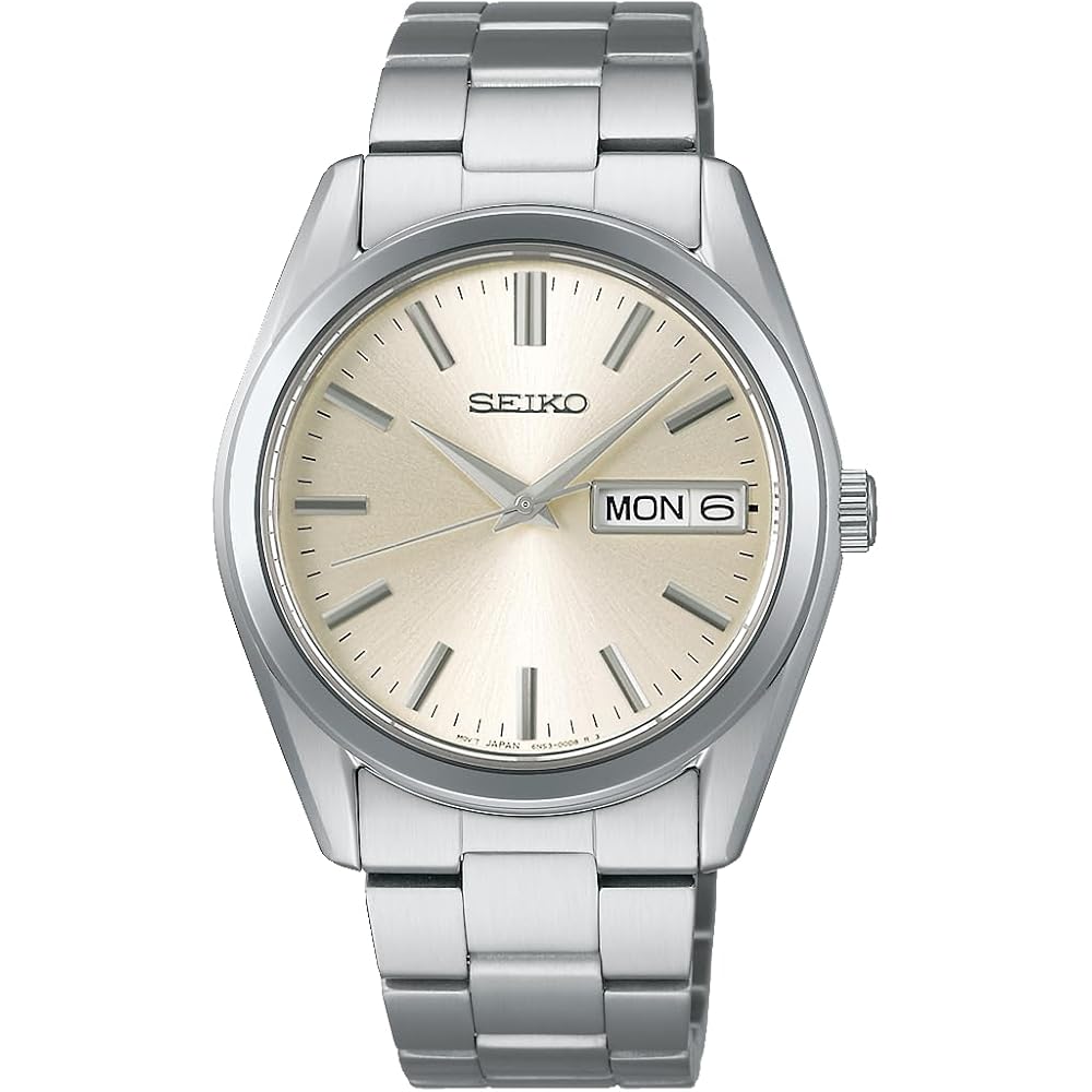 Мужские кварцевые часы Seiko Selection SBTH007 с календарем даты и дня недели, циферблат цвета шампанского золота, нержавеющая сталь