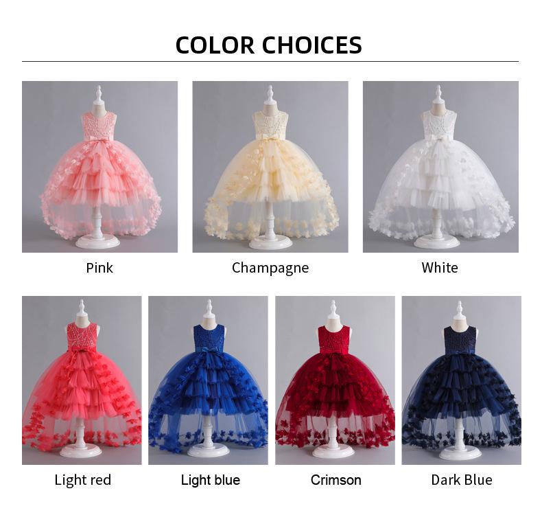 Детское пышное тюлевое платье принцессы для девочки-цветочницы - Свадебное и вечернее платье для выступления