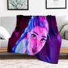 Neon Lights Fantasy Hair Accessory SetBlanket Lightweight Flannel Throw Blanket for Sofa, Bed, Travel, Camping, Livingroom, Office, Couch, C