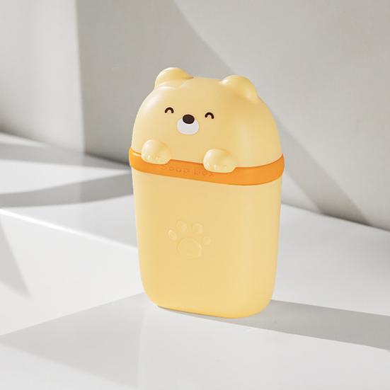 Держатель для мыльницы Портативный Компактный Дизайн Мыльница в виде мультяшного медведя Водонепроницаемый Дорожный