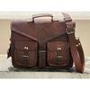 Vintage Leather Messenger Shoulder Laptop Bag Men's Genuine Briefcase
