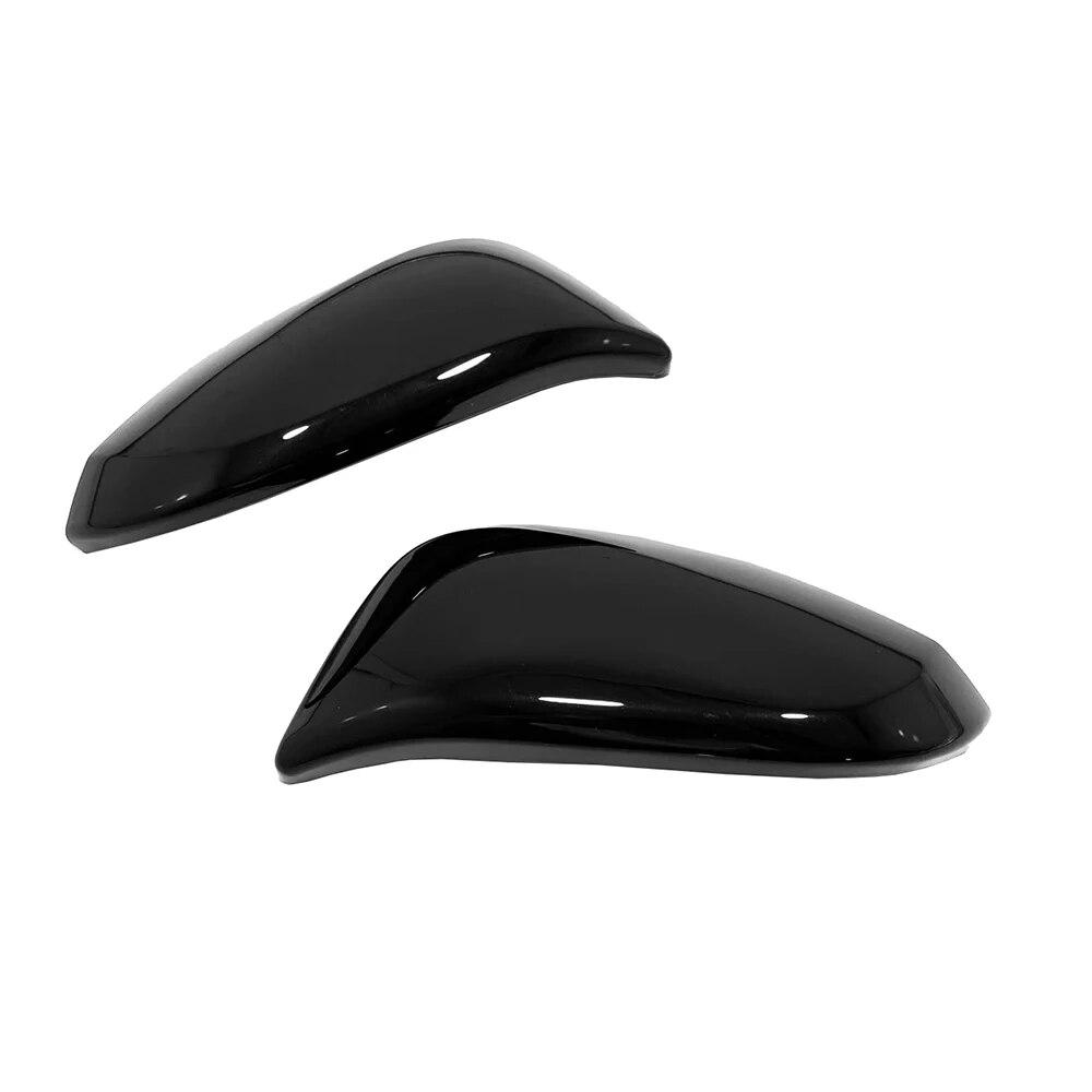 Ярко-черный \ карбоновая дверь, боковая крышка зеркала заднего вида, накладка для автомобиля Toyota Highlander 2015 2016 2017 2018