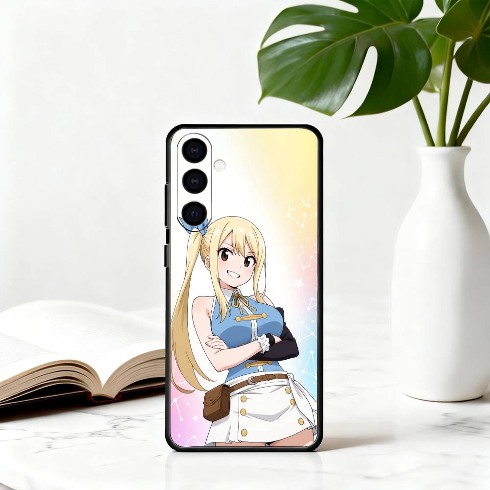 L-Люси F-Хвост Феи H-Хартфилия-эс Чехол для телефона для Samsung Galaxy A73,A72,A71,A70,A53,A52,A51,Мягкий Силиконовый Черный Чехол