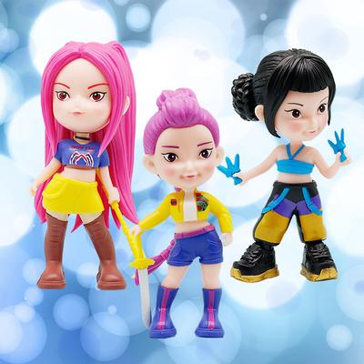 3 шт./комплект K-pop Охотники на демонов Фигурка Q-версия Фигурки Охотников на демонов Игрушка Derpys Rumi Mira Zoey Sussy Фигурка Подарок