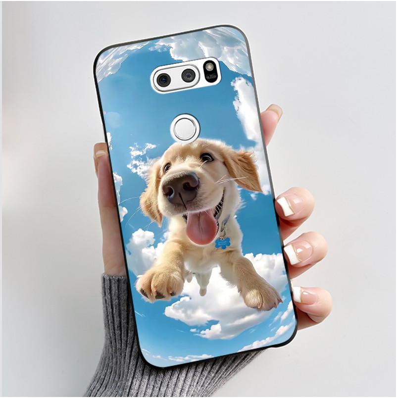 Чехол для LG V30 V30+ V30S V30S+ V35 V35+ ThinQ Тонкий Мягкий Черный Силиконовый Чехол Эстетичный Роскошный Милый Крутой Задняя Крышка для Мальчиков Девочек