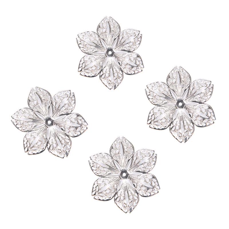 50шт / набор филигранных цветков для DIY