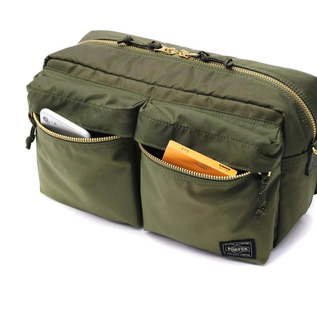 Porter Force 2WAY Waist Bag L (Olive Drab)