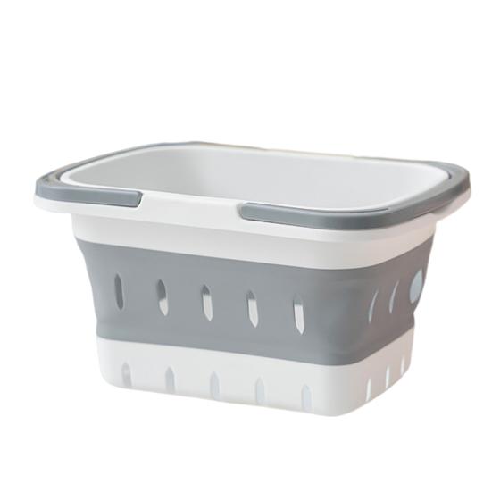Storage Basket Portable Folding Plastic Bath Caddy with Handle Large Capacity Strong Load-bearing Travel Bathroom Organizer