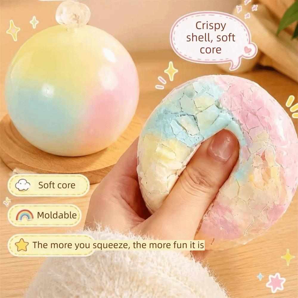 Soft Texture Chocolate Squish Ball Simulation Chocolate Cracking Ball School Party Gifts