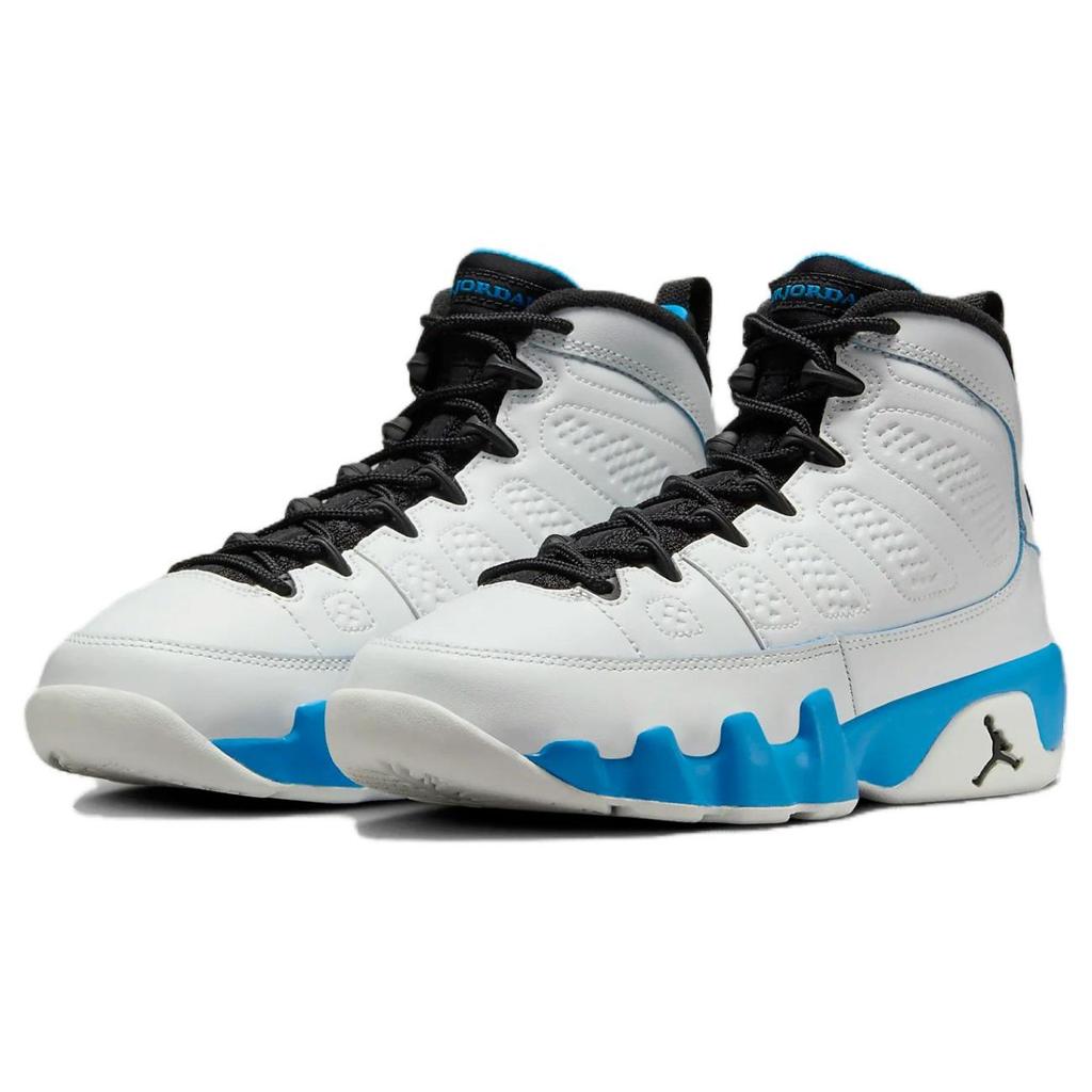 Air Jordan 9 Retro GS Powder Blue 2024 Детские кроссовки Белый Summit-White Черный FV0143-101