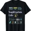 Sagittarius Life Zodiac Sign Funny Astrology T Shirt H245 Vintage Washed Streetwear Fashion Homme Slightly Soft Graphic"