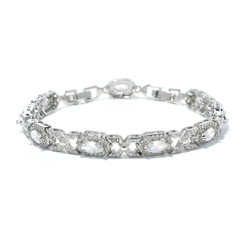 Europe and The United States Explosions Colorful Bracelets Handmade Inlaid Zircon Bracelets Girls Advanced Sense of Jewelry.