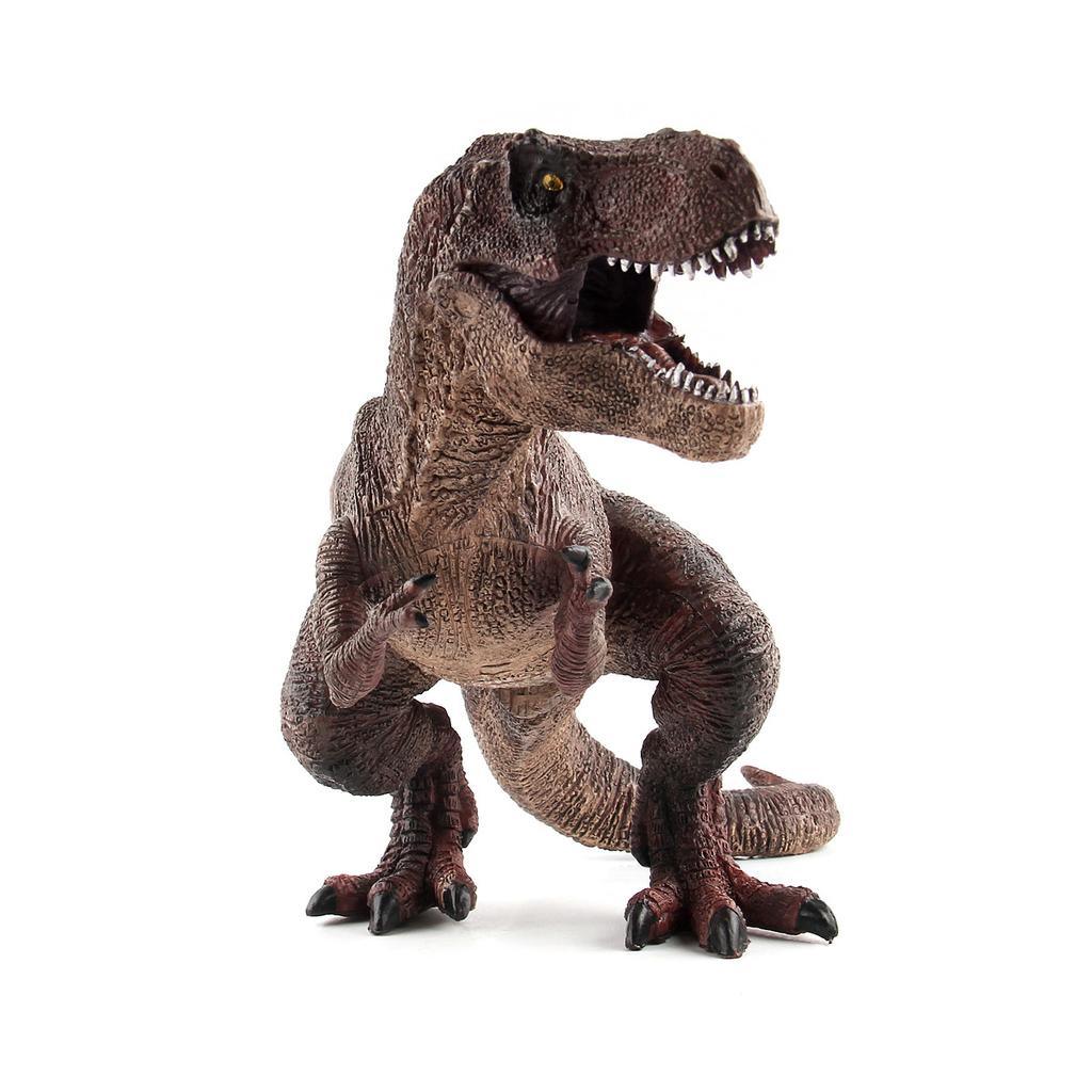 English Dinosaur World Squatting Tyrannosaurus Rex Hollow Plastic Doll Ornament Model Toy