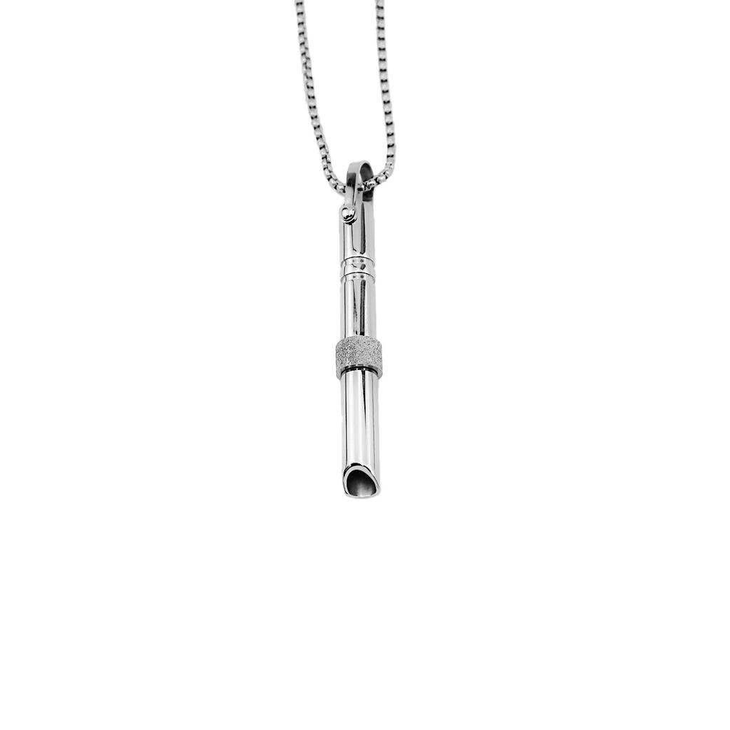 Вращающееся колесо Медитация Осознанность Подвеска, Квадратное жемчужное ожерелье из титановой стали, Аксессуары-свистки для регулирования дыхания для снятия тревоги