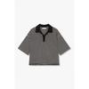 STudio Tomboy ShorT Sleeve T shirT sTripe Collar 9176222999ar