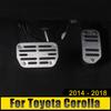 For Toyota Corolla E180 E170 E160 2014 2015 2016 2017 2018 Accelerator Gas Pedal Brake Pedals Non Slip Cover Trim