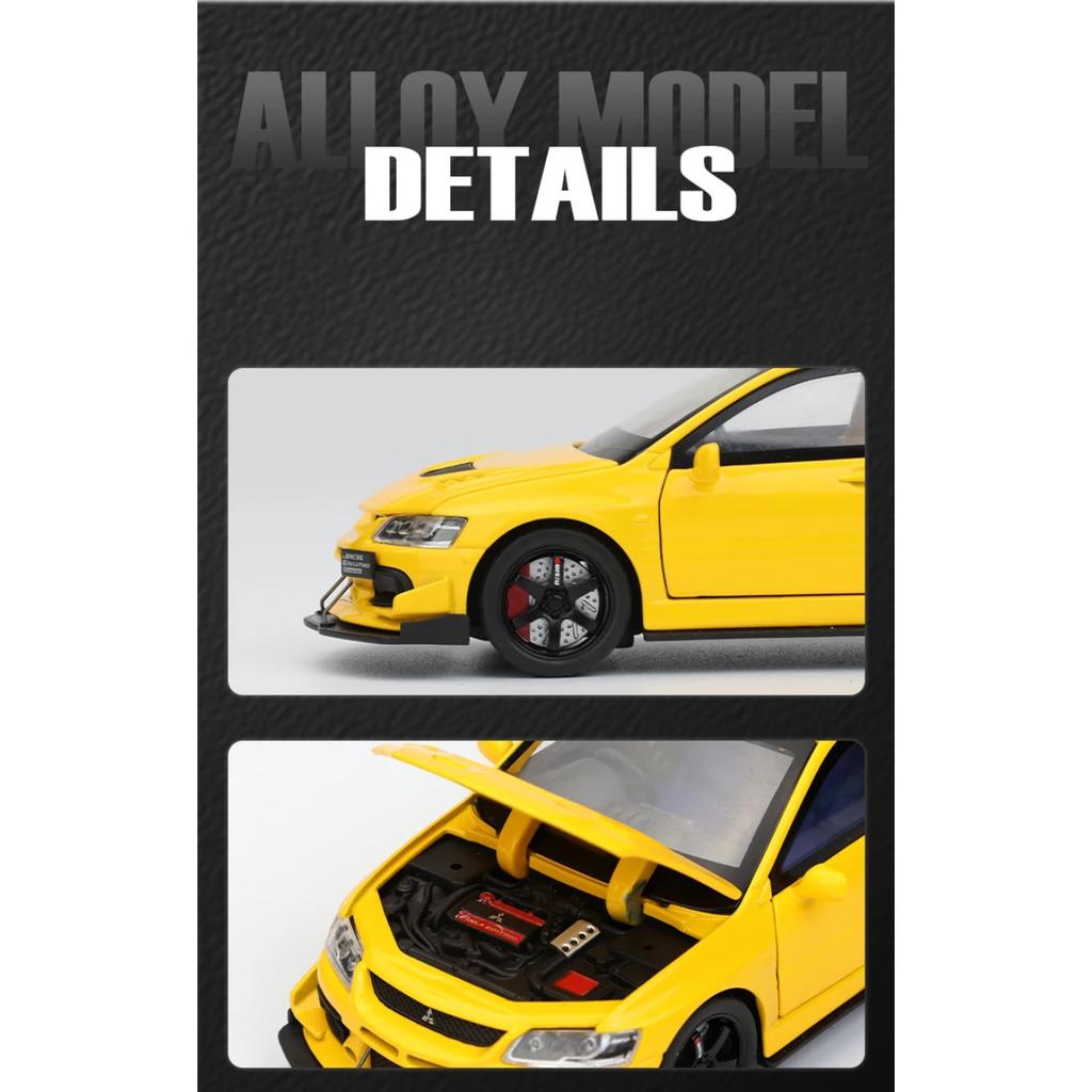 1/32 Mitsubishi Lancer Evolution Девятый Супер Гоночный Металлический Сплав Литой Модель Автомобиля Коллекция Для Улицы Хобби Бутик Подарок Мальчику