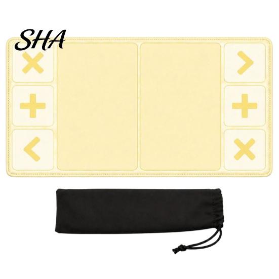 Portable Toy Trading Mat Fidget Board with Storage Bag, 12x24 Inch Tabletop Game Organizer Pad, Playmat Divided Zones for Swap Card Table