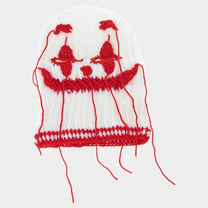 Веселая Балаклава Привидение Мужская Костюмная Шапка Подарок на Хэллоуин Теплая Мягкая Панама Подарок на Хэллоуин Теплая Мягкая Шапка Балаклава