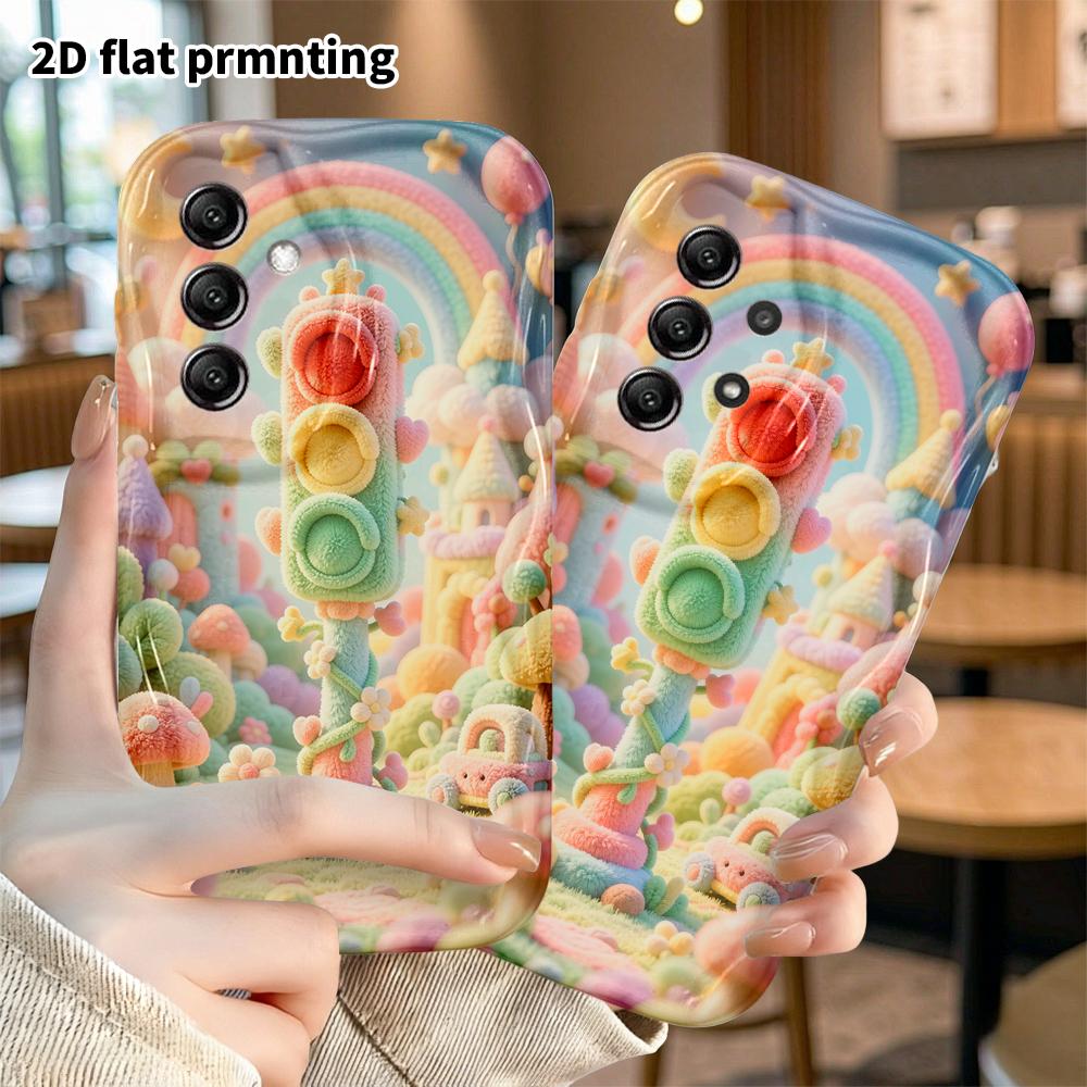 Phone Case: 2D flat, suitable for Samsung Galaxy A34 A35 M05 M06 S20 S22 S21 FE Plus 5G protective case, traffic lights, perfect Christmas and Hallowe
