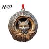 Woodland Animal Decorations Forest Acorn Ornaments Christmas Tree 2026 Acrylic Handmade Pendants Creature Hanging for Home Decor Rustic Gifts