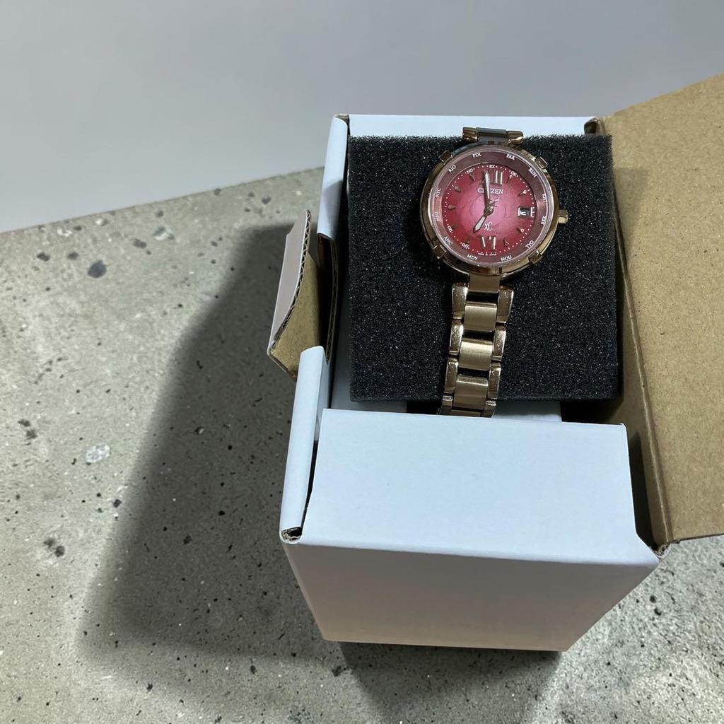 Used CITIZEN xC Cross Sea EC1062-53W Radio Wave Solar Watch