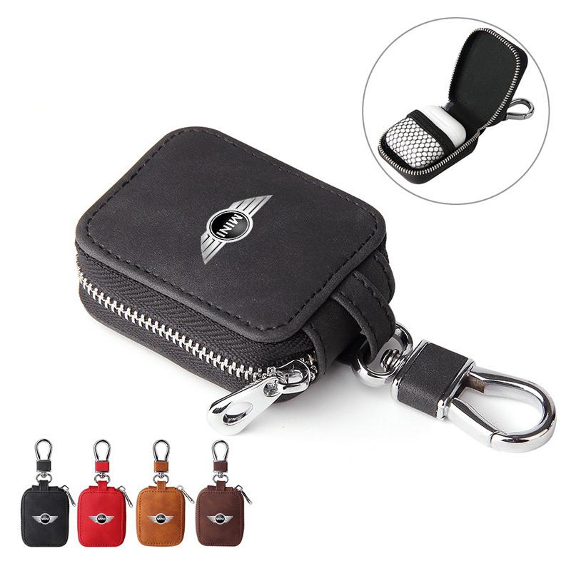 For BMW MINI Coopers F54 F56 F57 R50 R52 R53 R55 R56 Zipper Wireless Earphone Cover Dust Waterproof Anti-Scratch Travel Storages NJ4TG