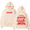 Oasis Band Logo Rock Band Harajuku Print Hoodie Men Fashion Long Sleeve Pullovers Oversized Loose Hip-hop Sportswear Gift Fans