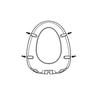 LIXIL INAX Стандартное сиденье для унитаза Резиновые ножки PK-75-19-4